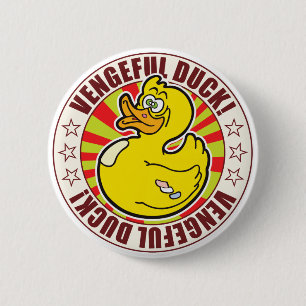 Badge Rond 5 Cm Canard vindicatif