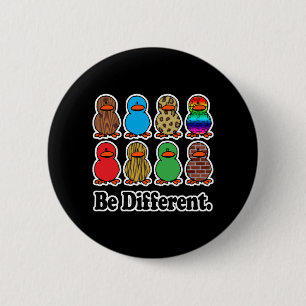 Badge Rond 5 Cm Canards Différents