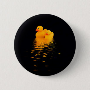 Badge Rond 5 Cm Canards qui passent la nuit