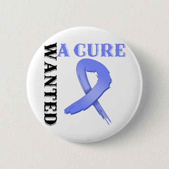 Badge Rond 5 Cm Cancer de l'estomac RECHERCHÉ A CURE (Devant)