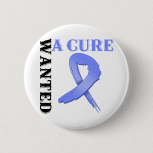 Badge Rond 5 Cm Cancer de l'estomac RECHERCHÉ A CURE