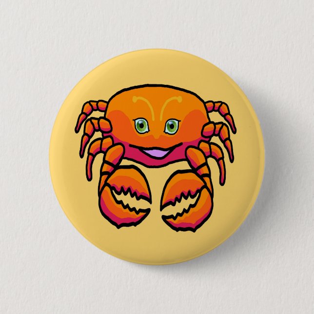 Badge Rond 5 Cm Cancer de signe de zodiaque (Devant)