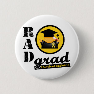 Badge Rond 5 Cm CANCER d'ENFANCE de diplômé de rayonnement