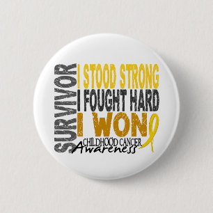 Badge Rond 5 Cm Cancer d'enfance du survivant 4