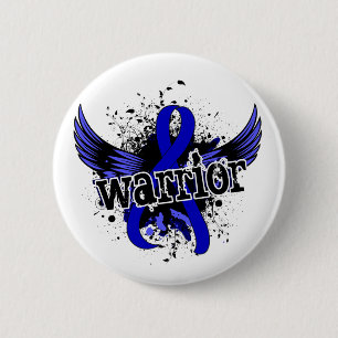 Badge Rond 5 Cm Cancer du colon du guerrier 16