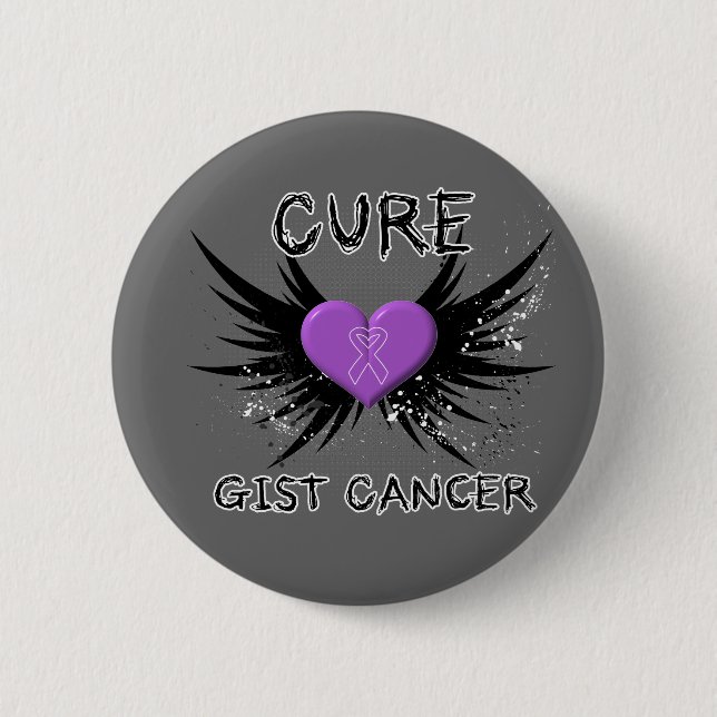 Badge Rond 5 Cm Cancer du Cure GIST (Devant)