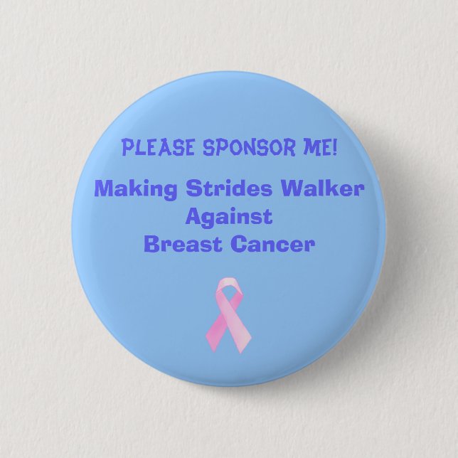 Badge Rond 5 Cm cancer du sein (Devant)