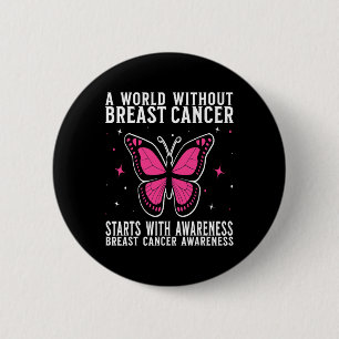 Badge Rond 5 Cm Cancer du sein Les femmes aident les dons Cancer d