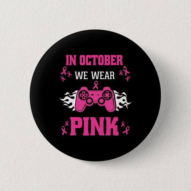 Badge Rond 5 Cm Cancer Gaming Enfants Garçons Jeunesse  (Devant)