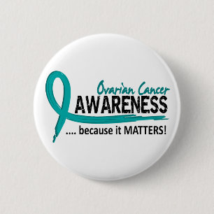 Badge Rond 5 Cm Cancer ovarien de la conscience 2