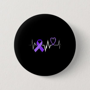 Badge Rond 5 Cm Cancer panceratique Ruban Cancer panceratique