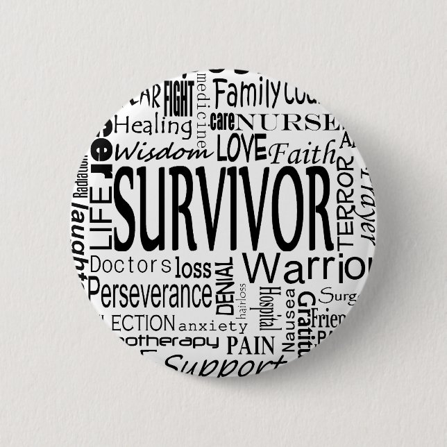 Badge Rond 5 Cm CancerWords (Devant)