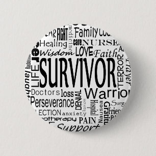 Badge Rond 5 Cm CancerWords