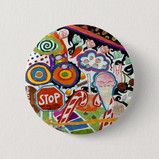 Badge Rond 5 Cm Candyland (Devant)