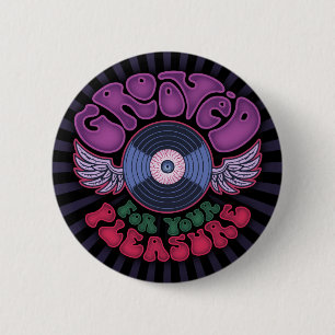 Badge Rond 5 Cm Cannelé