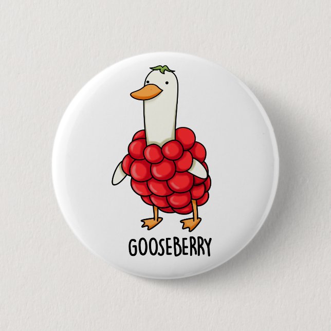Badge Rond 5 Cm Canon à baies amusant Gooseberry (Devant)