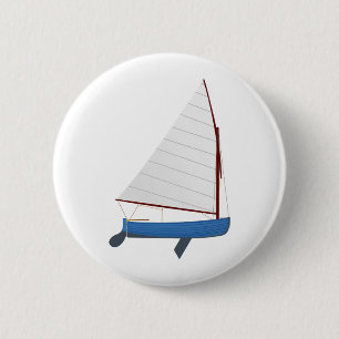 Badge Rond 5 Cm Canot de navigation de 12 pieds