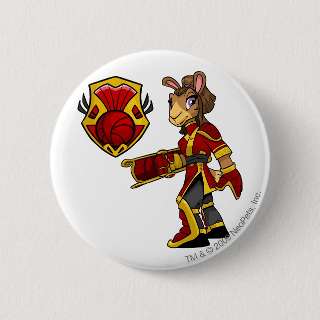 Badge Rond 5 Cm Capitaine 1 d'équipe de Shenkuu (Devant)