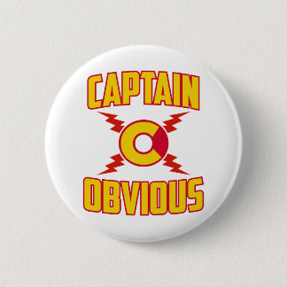 Badge Rond 5 Cm Capitaine Évident