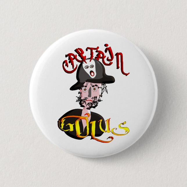 Badge Rond 5 Cm Capitaine Golus (Devant)
