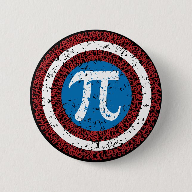 Badge Rond 5 Cm Capitaine Maths (Devant)