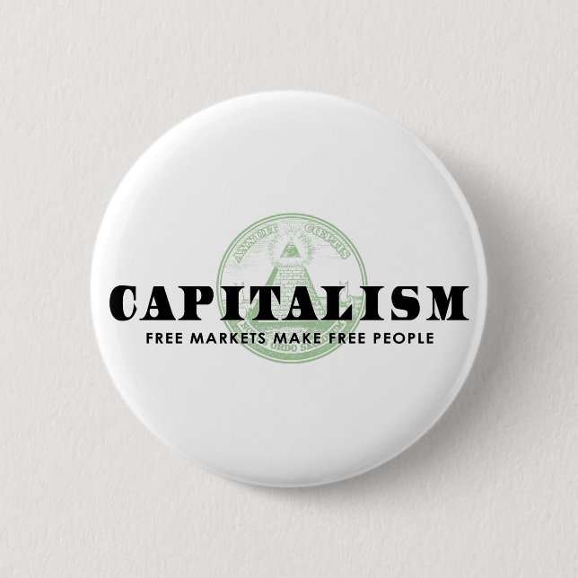 Badge Rond 5 Cm Capitalisme (Devant)