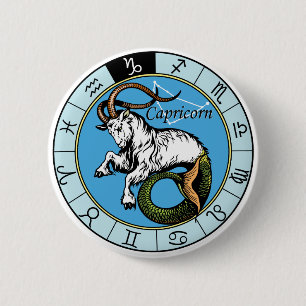 Badge Rond 5 Cm capricorn astrological sign of zodiac
