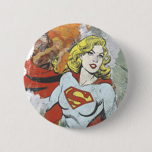 Badge Rond 5 Cm Capteurs de bande dessinée Supergirl 2