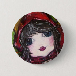 Badge Rond 5 Cm Capuchon de rouge de Lil