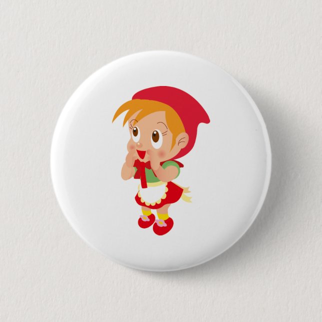 Badge Rond 5 Cm Capuchon rouge (Devant)