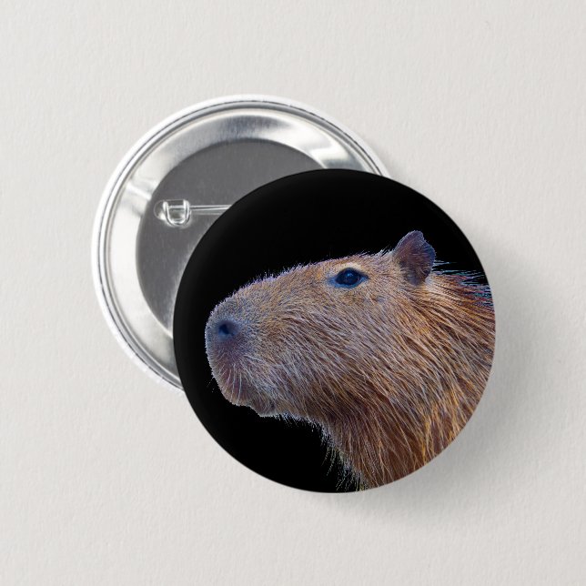 Badge Rond 5 Cm Capybara (Devant & derrière)
