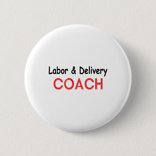 Badge Rond 5 Cm Car de travail et accouchement (Devant)