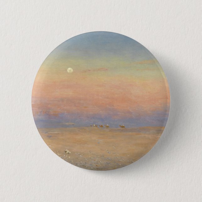 Badge Rond 5 Cm Caravane de désert (Devant)