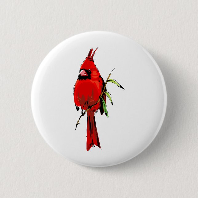 Badge Rond 5 Cm Cardinal (Devant)