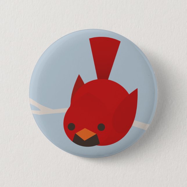 Badge Rond 5 Cm Cardinal (Devant)