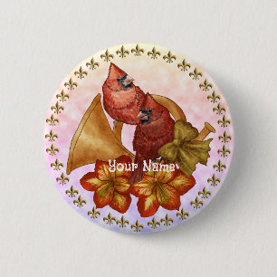 Badge Rond 5 Cm Cardinals Horn