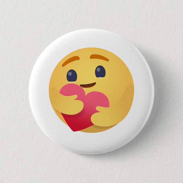 Badge Rond 5 Cm Care Emojis Facebook (Devant)