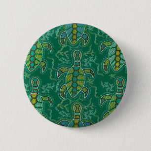 Badge Rond 5 Cm Caribbean Tortuga