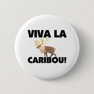 Badge Rond 5 Cm Caribou de La de vivats