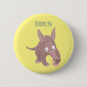 Badge Rond 5 Cm Caricature amusante de Aardvark