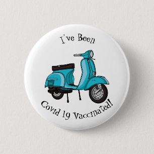 Badge Rond 5 Cm Caricature moto mopée mûre illustration