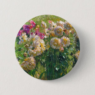 Badge Rond 5 Cm Carl Moll Dahlias