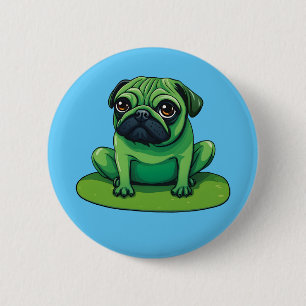 Badge Rond 5 Cm Carlin Lili