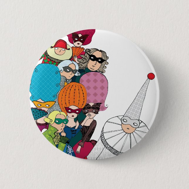 Badge Rond 5 Cm Carnaval (Devant)
