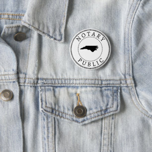 Badge Rond 5 Cm Carolina Nord Notaire Public