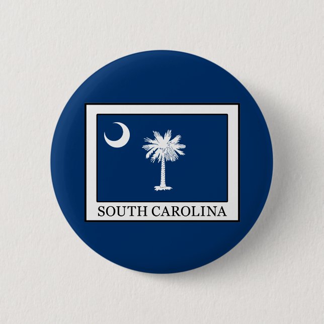 Badge Rond 5 Cm Caroline du Sud (Devant)