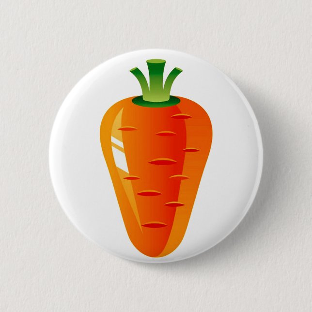 Badge Rond 5 Cm Carotte (Devant)