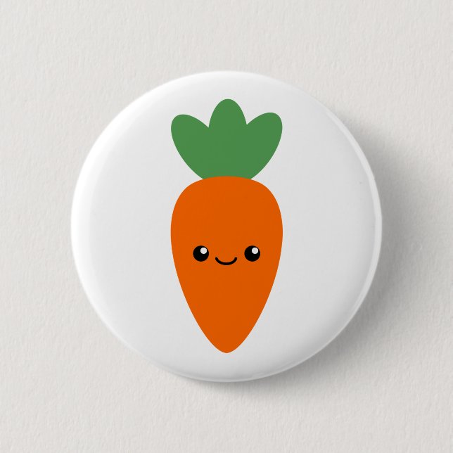 Badge Rond 5 Cm Carotte mignonne (Devant)