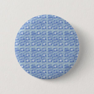 Badge Rond 5 Cm Carreaux givrés II