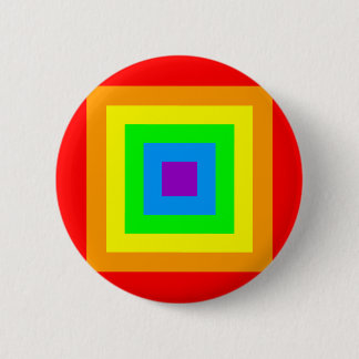 Badge Rond 5 Cm Carrés Acides Arc-en-ciel